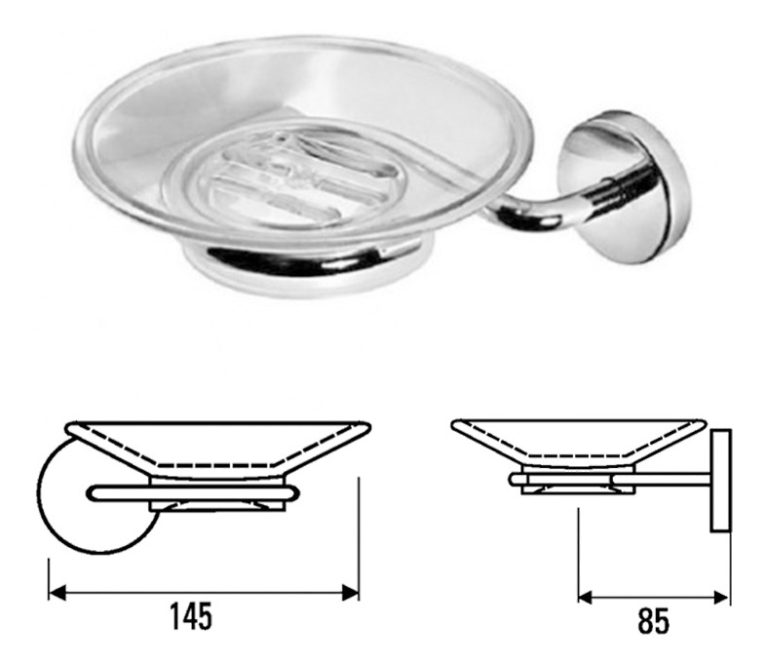 Set Kit De Accesorios Baño Hidromet Jet 6 Piezas Cromo - Imagen 4
