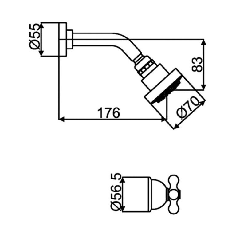 Griferia Hidromet Self Ducha Embutir 1015 Cromo - Imagen 2