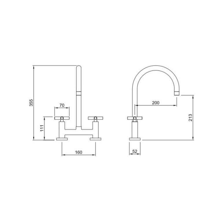 Grifo De Cocina Doble Comando Peirano Black Velvet 51-190 - Imagen 8