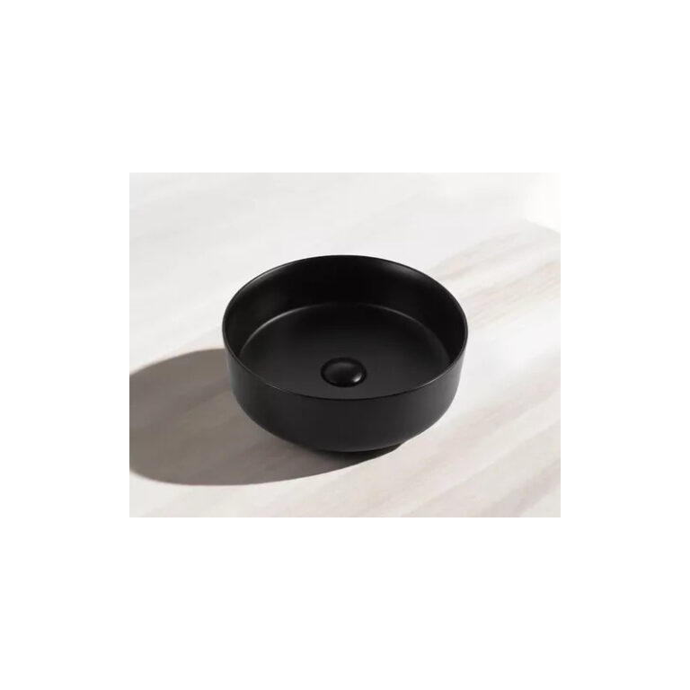 Bacha Peirano Bano De Apoyar Redonda Negra Negro Bch11n - Imagen 2