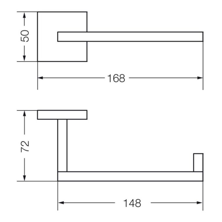 Portarrollo Fv Dominic 167/85 Accesorio De Bano Cromo - Imagen 2