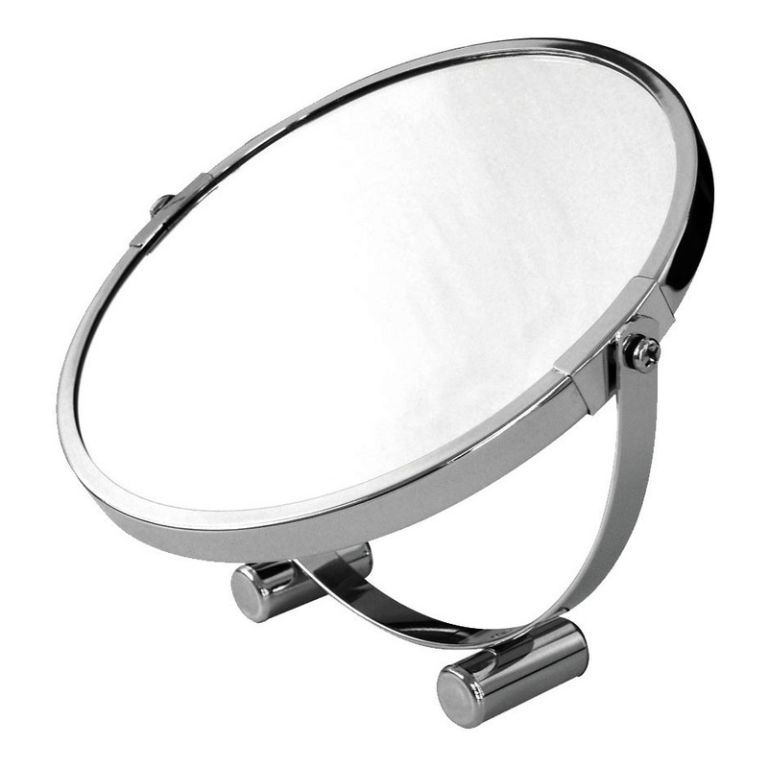 Espejo 2 Caras Daccord Doble Apoyar Bano Metal Vidrio