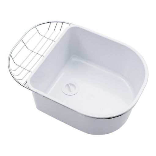 Pileta Accesorio Bacha Cocina Johnson Luxor Piaclu Blanco Pr