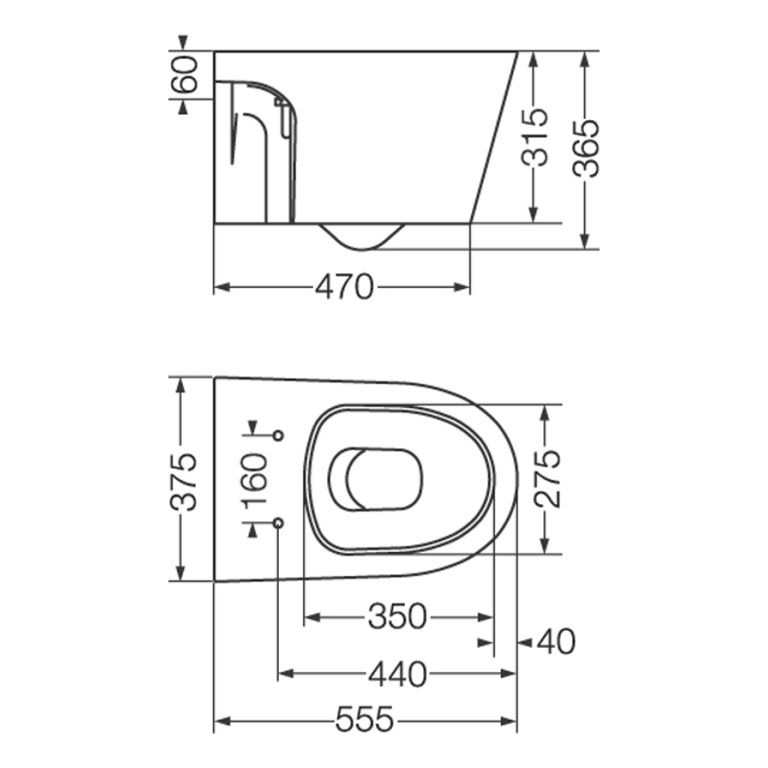 Combo Ferrum Marina Suspendido Completo Colgar Inodoro Bidet - Imagen 5