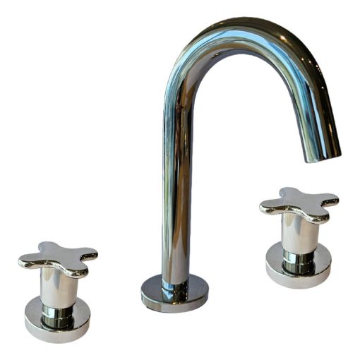 Griferia Hydros Viva Nova Cruz Lavatorio Cromo 344011