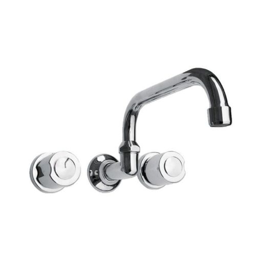 Grifería Peirano Renacer Cocina Pared Embutir Pico Alto