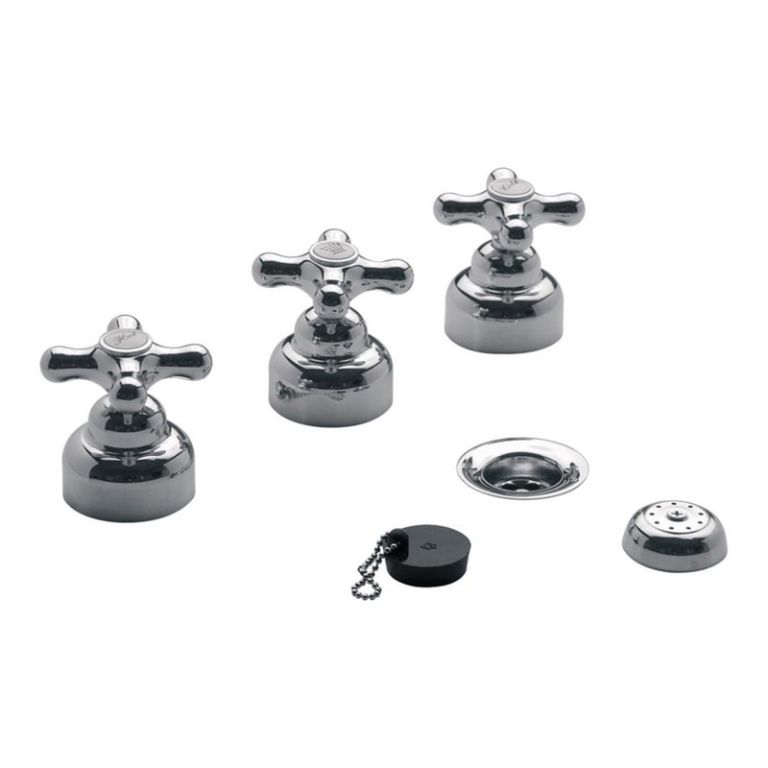 Griferia Fv Malena Bidet 295/16 Cruz Metal