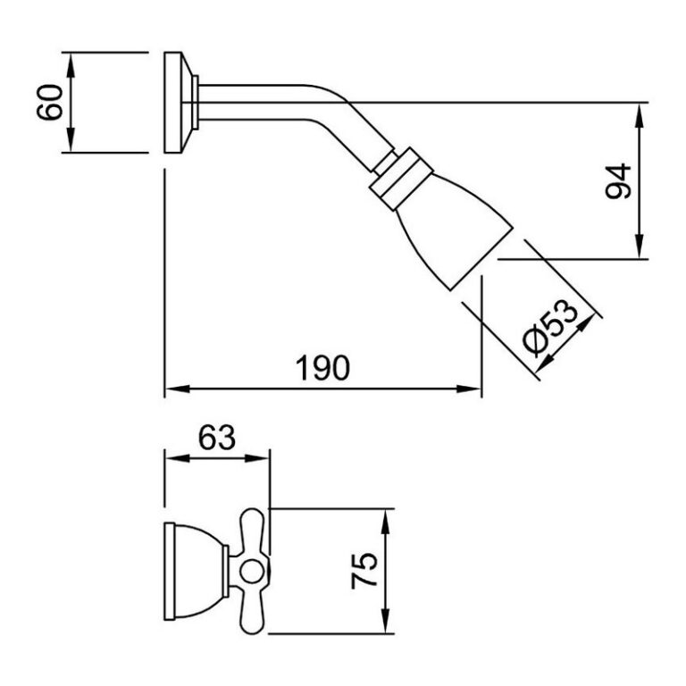 Grifería Peirano Ares Ducha Embutir Cromo 474/cr - Imagen 2
