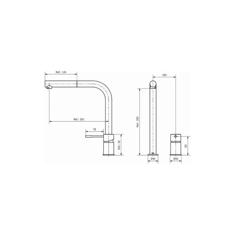 Griferia Piazza Kitchen Pro Gourmet Cocina Extraible 10318 - Imagen 3