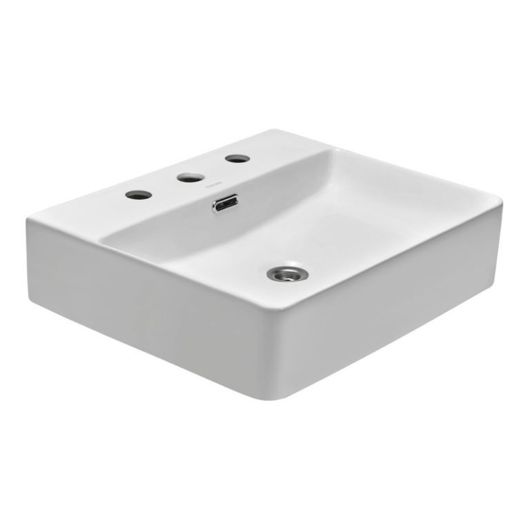 Bacha Peirano Cuadrada Apoyo 3 Agujeros 5 Anos 50 X 42 Cm