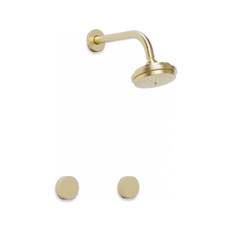 Griferia Hidromet Texture Gold Ducha Embutir S/t 9809gold Pr