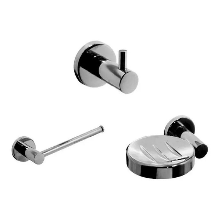 Set Accesorios Baño Hidromet Dynamic - 3 Piezas Kit