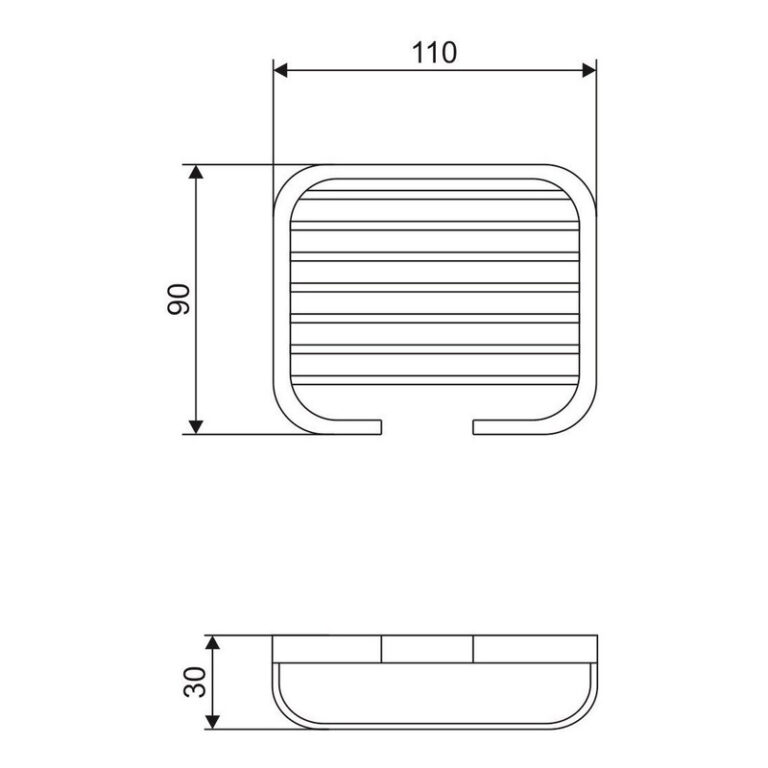 Jabonera Piazza Rejilla Metálica - Imagen 4