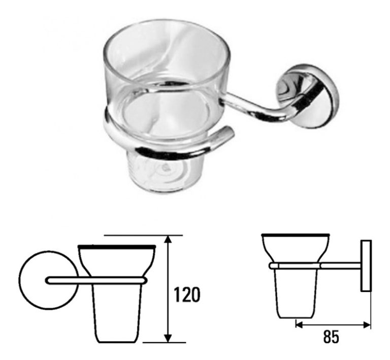 Set Kit De Accesorios Baño Hidromet Jet 6 Piezas Cromo - Imagen 3