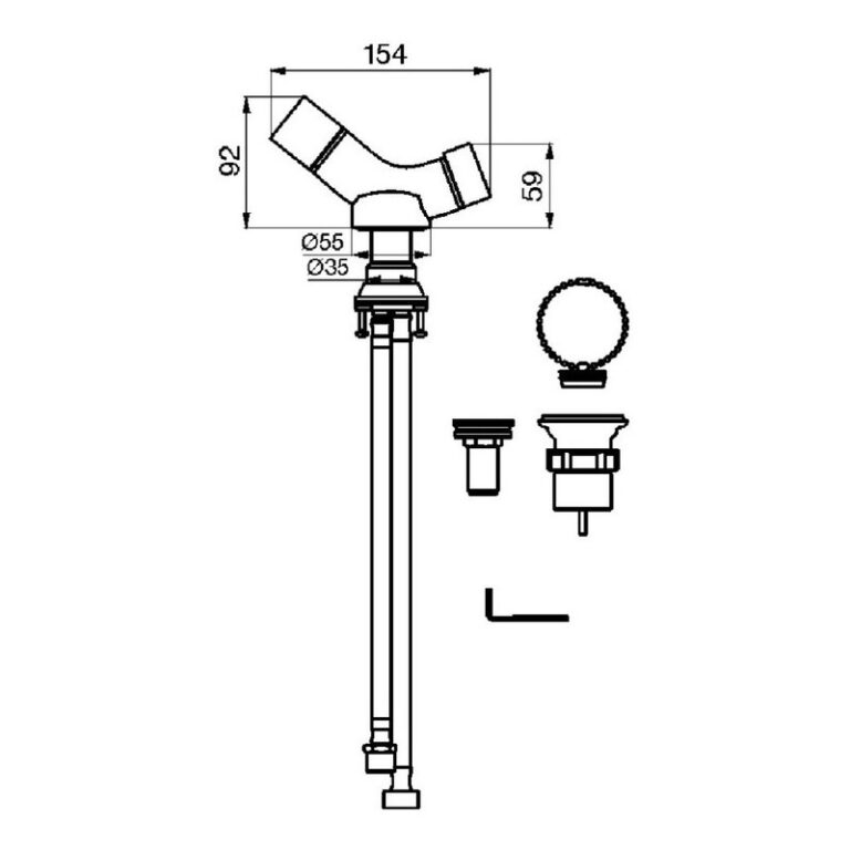 Griferia Fv Clip Bidet Baño 189/n4 Cromo - Imagen 2