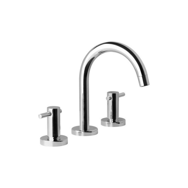 Griferia Hydros Zen Lever Lavatorio Cierre Ceramico Bano Cromo Aireador Garantia Pico Alto