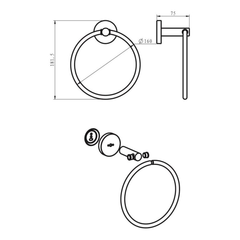 Combo Accesorios Piazza Guilty 5 Piezas Juego Baño Completo - Imagen 2