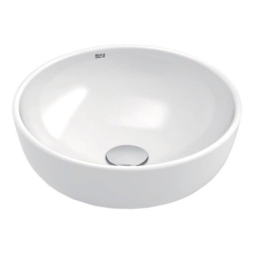 Bacha Roca Optica Round Mesada De Apoyo Baño Blanca