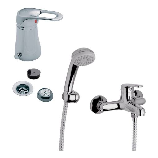 Griferia Fv Arizona Monocomando Bidet + Ducha Exterior