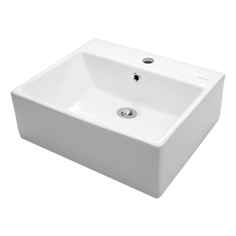 Bacha Piazza Cuadrada Apoyo 117/1 Agujeros Para Monocomando