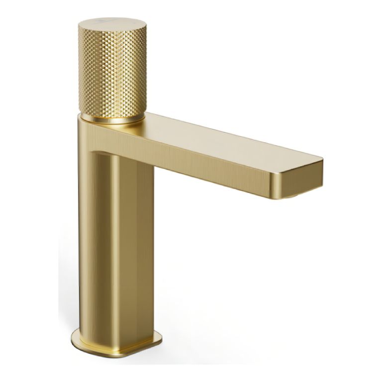 Grifería Lavatorio Bajo Monocomando Hidromet Texture Gold