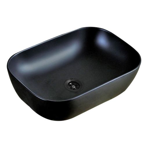 Bacha Peirano De Apoyar Rectangular Negra 46x32x14 Bch10