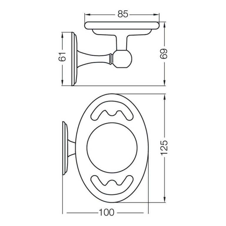 Portacepillo Fv Mikka Accesorio Bano 169/31 Cromo Bano - Imagen 2
