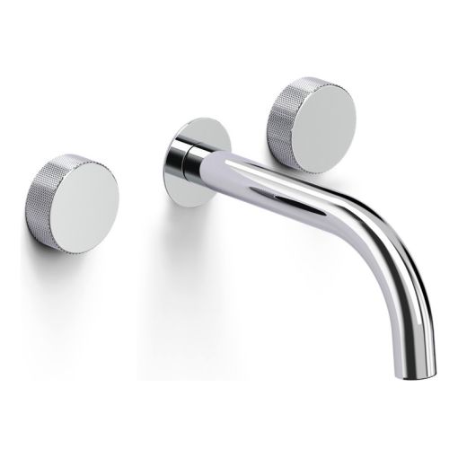 Griferia Hidromet Texture Cromo Lavatorio Pared 9890crcr