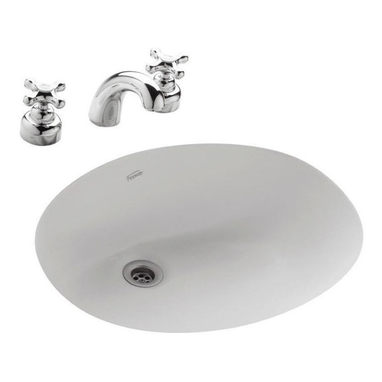 Bacha De Bano Ferrum Congreso Embutir Bajo Mesada Blanca Lcg