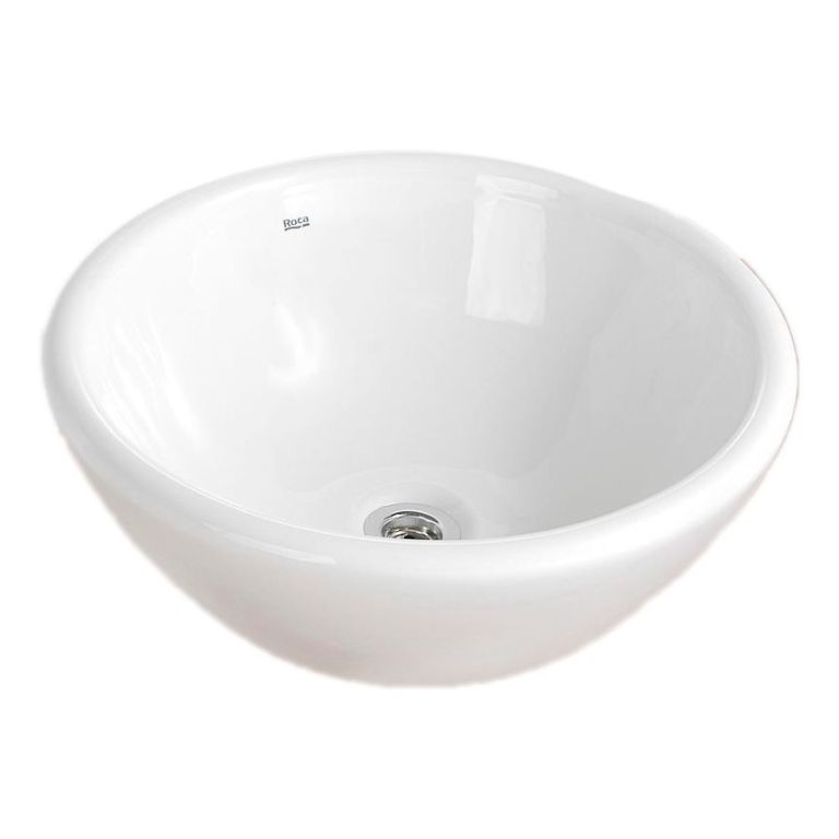 Bacha Roca Zen Napur De Apoyo Lavatorio Porcelana Blanco