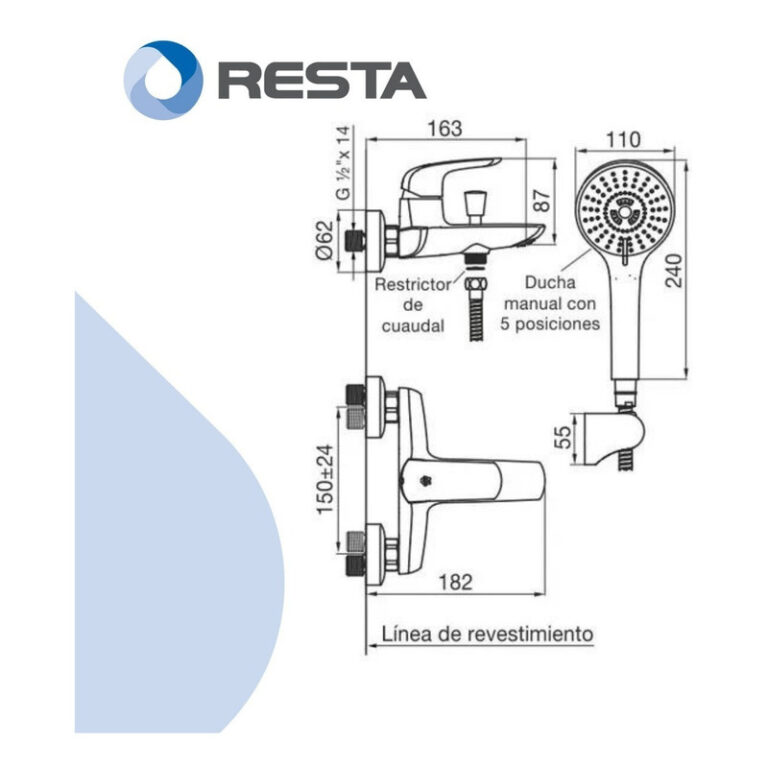 Griferia Fv Epuyen Ducha Exterior Monocomando 0310/l2 - Imagen 3