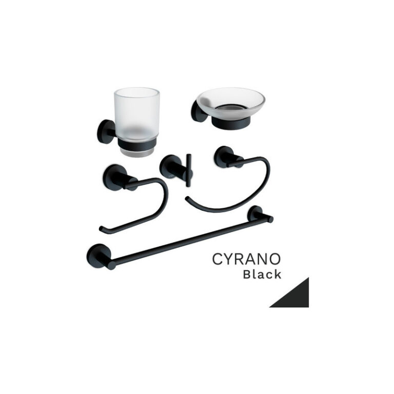 Jabonera Bano Accesorio Ducha Metal Vasser Cyrano Negro - Imagen 3