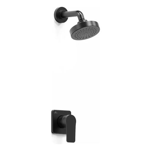 Griferia Hidromet Small Negro Ducha Sin Transferencia