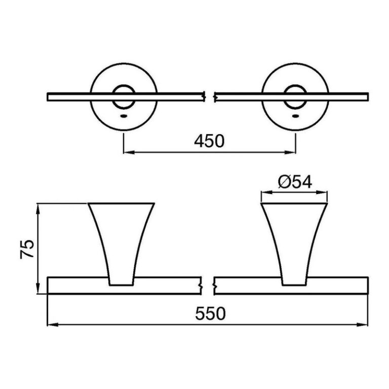Toallero Barral Fv Alesia Cromado Bano Metalico - Imagen 2