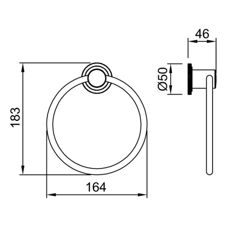 Aro Toallero Peirano Pulse 20020dg Baño Dark Gold - Imagen 2