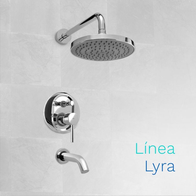 Ducha Banera Monocomando Vasser Lyra Con Transferencia - Imagen 3