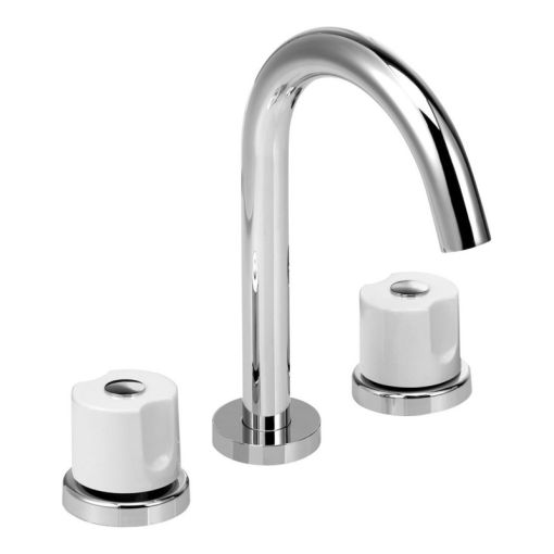 Grifería Peirano Malba Lavatorio Blanco Cromo 60-059