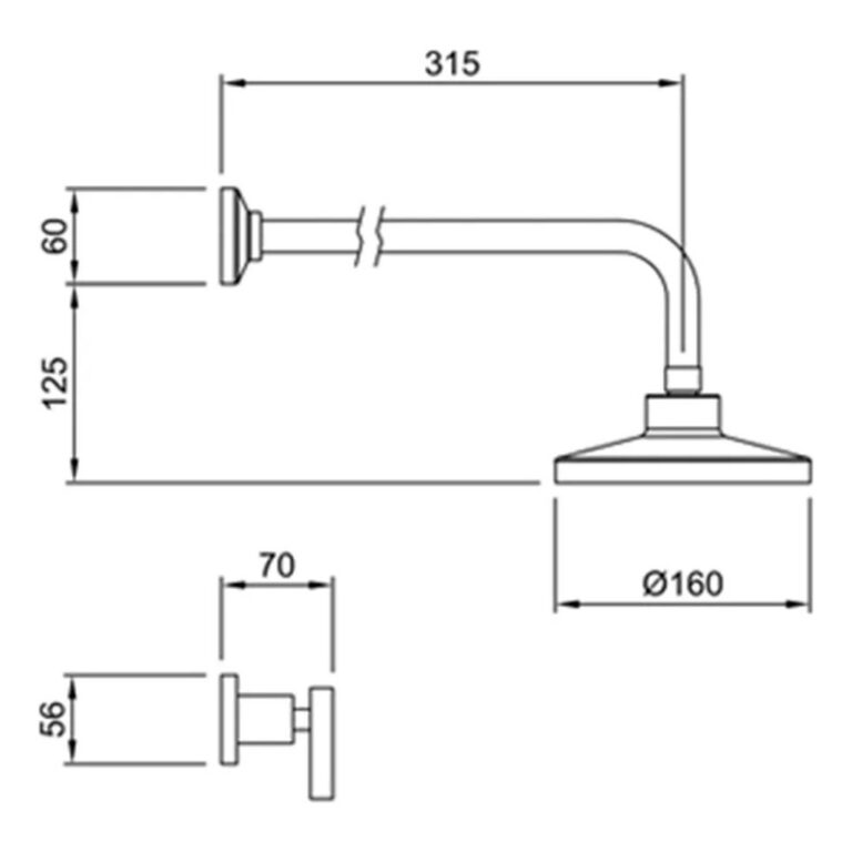 Griferia Peirano Adra Ducha Embutir Sin Transferencia 81-166 - Imagen 2