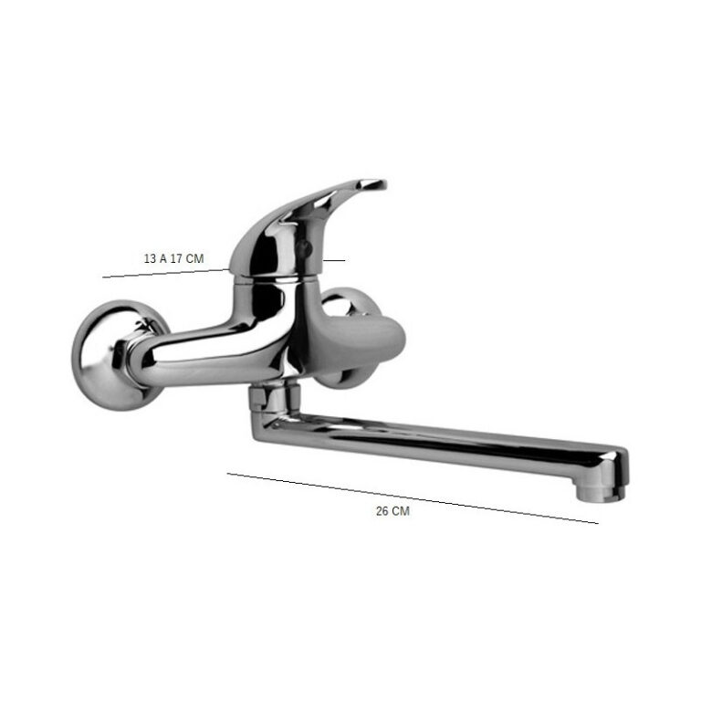 Griferia Hydros Link Portobelo Cocina Pared Ceramico Gtia - Imagen 2