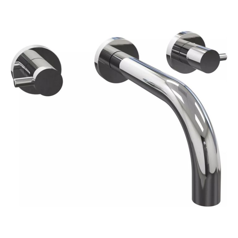 Grifería Hidromet Mini Cromo Lavatorio Pared - 2980crcr