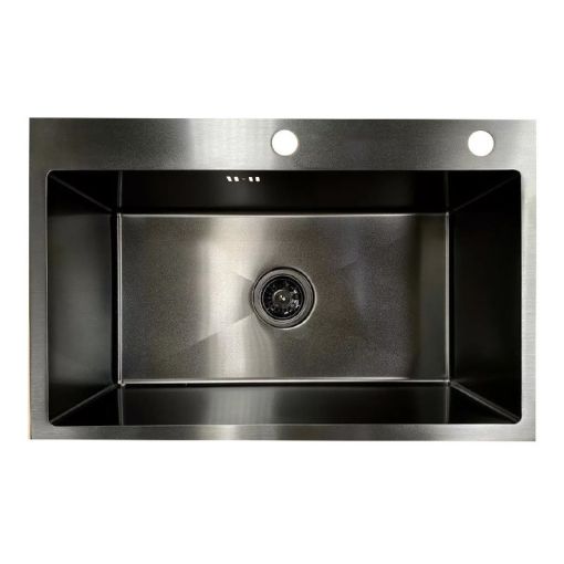 Bacha Cocina Mi Pileta 718E Black Acero Inoxidable