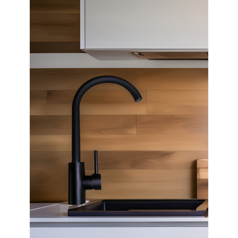 Griferia Hydros Calyx Monocomando Pico Bar Negro 16900 Mate - Imagen 2