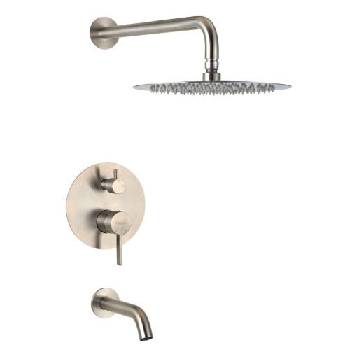 Griferia Peirano Steel Ducha Embutir Monocomando 80-205