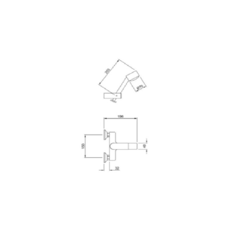 Griferia Peirano Vera Ducha Exterior Transferencia 83-180 - Imagen 2