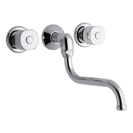 Grifería Fv Arizona Cocina Pared Embutir Pico Bajo 0403/B1P-CR