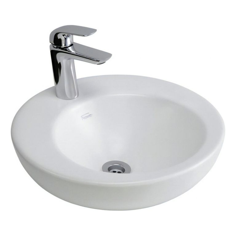 Bacha Ferrum Tori L326k Lavatorio Blanco De Apoyo