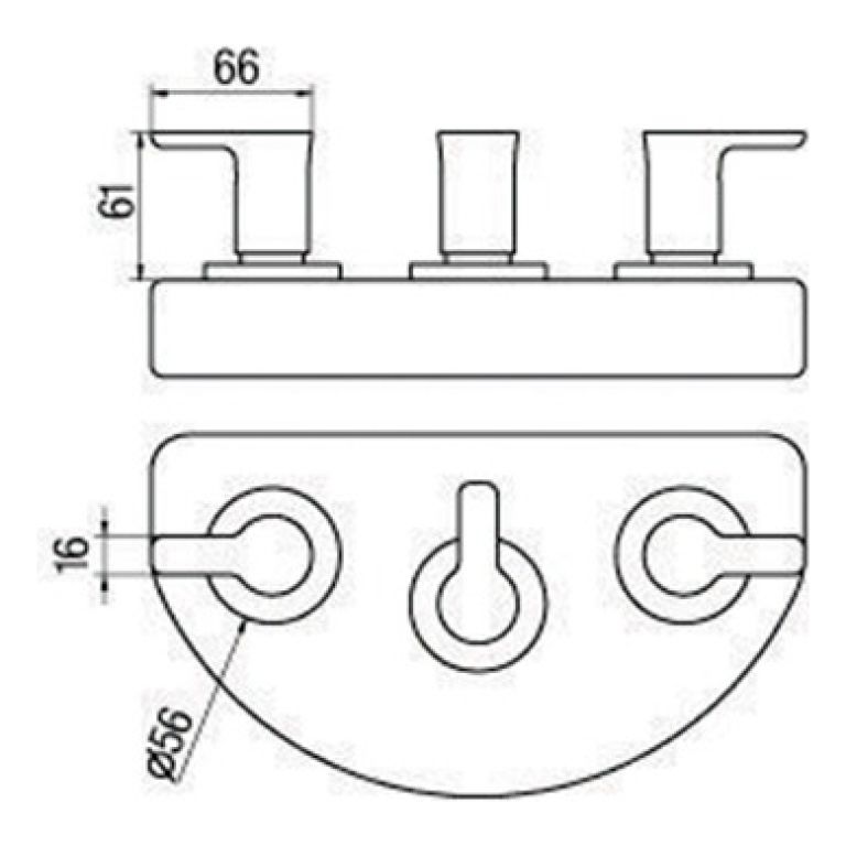 Grifería Piazza Logos Bidet Baño Con Transferencia Cromo - Imagen 2