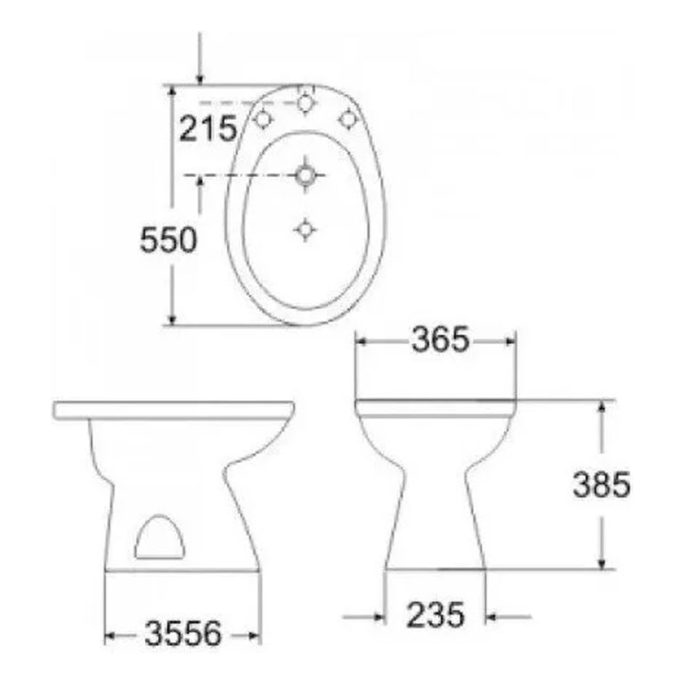 Bidet Roca Capea Italiana De 1 O 3 Agujeros - Imagen 2