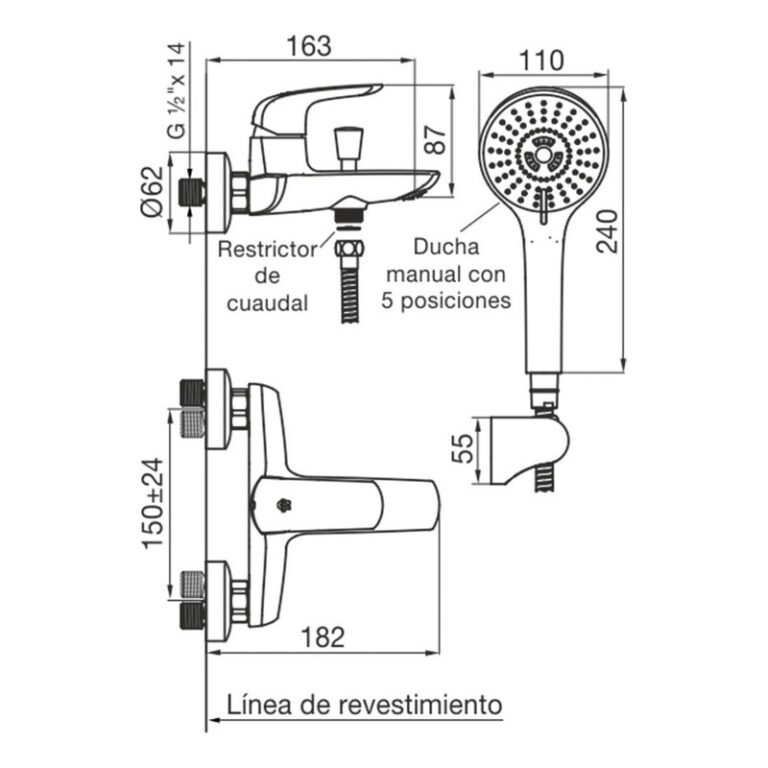 Griferia Fv Epuyen Ducha Exterior Monocomando 0310/l2 - Imagen 4