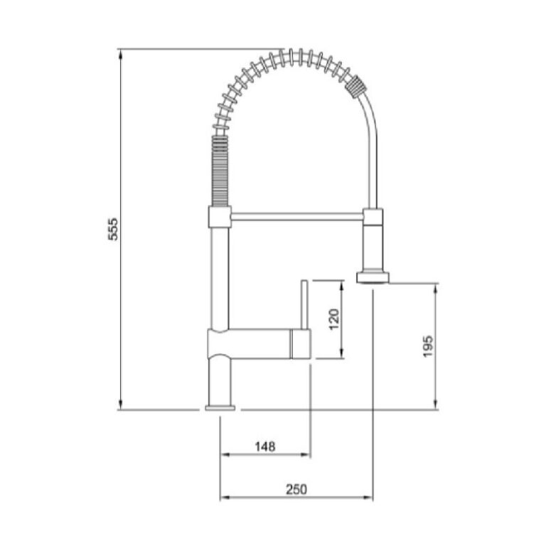 Griferia Peirano Cuina Monocomando Cocina Gourmet 20-140 - Imagen 2